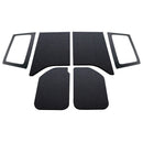 DEI 11-18 Jeep Wrangler JK 2-Door Boom Mat Complete Headliner Kit - 6 Piece - Black-1