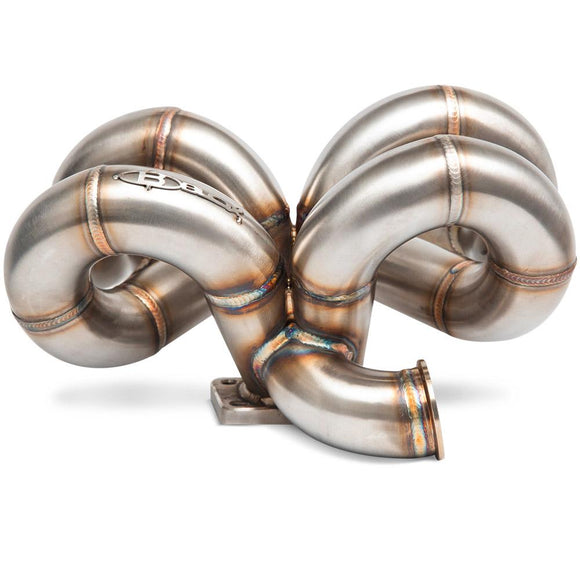 BLOX Racing Honda B-Series T304 Ram Horn Turbo Exhaust Manifold T3 Inlet 38mm/40mm Wastegate