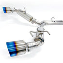 BLOX Racing 13-20 BRZ / FR-S / 86 Catback Exhaust System 60mm to Dual 50mm Outlet GR1 Titanium-1