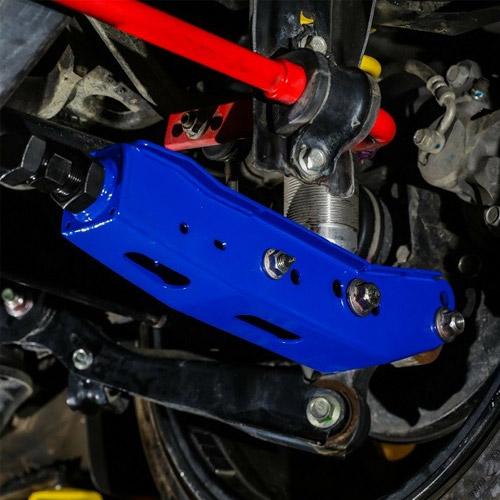 BLOX Racing Rear Lower Control Arms - Blue (2013+ Subaru BRZ/Toyota 86 / 2008+ Subaru WRX/STI)