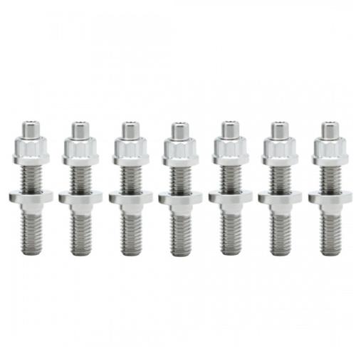 BLOX Racing SUS303 Stainless Steel Exhaust Manifold Stud Kit M8 x 1.25mm 45mm in Length - 9-piece - 0