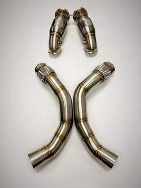 Evolution Racewerks 200 Cell Catted Downpipe Kit - BMW / F90 M5 / S63M - 0