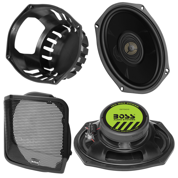 Boss Audio Systems Harley Davidson 6 x 9 Inch Saddlebag Speaker Kit