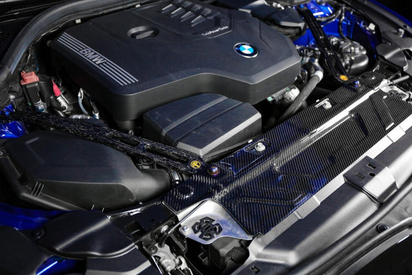 G20 forged carbon strut bar + carbon radiator cooling Plate + titanium coating screw