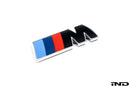 BMW M Fender Emblem - Gloss Black with Chrome Surround-2