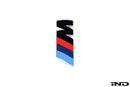 BMW M Fender Emblem - Gloss Black with Chrome Surround-5