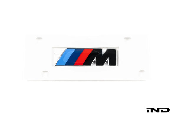 BMW M Fender Emblem - Gloss Black with Chrome Surround