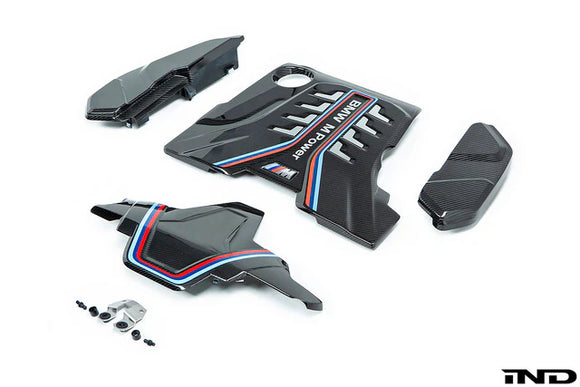 BMW M Performance F90 M5 / F91 F92 F93 M8 Carbon Engine Cover Carbon Extension Set