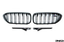 BMW F90 M5 Pre-LCI OEM Shadowline Front and Side Grille Set-1