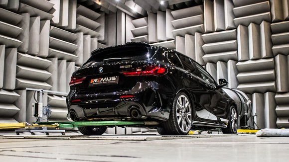 Remus 2019 BMW M135I M Performance F40 xDrive (5 Dr) Axle Back Exhaust w/Conn Tube/Carbon Tail Pipes