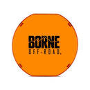 Borne Off-Road 7in Round Light Cover Amber-1