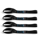 Borne Off-Road Soft Loop Tie-Down Straps (4-Pack) Black-1