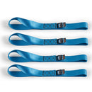 Borne Off-Road Soft Loop Tie-Down Straps (4-Pack) Blue-1