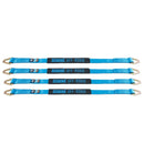 Borne Off-Road Vehicle Ratchet Tie-Down Kit (4 pack) Blue-2