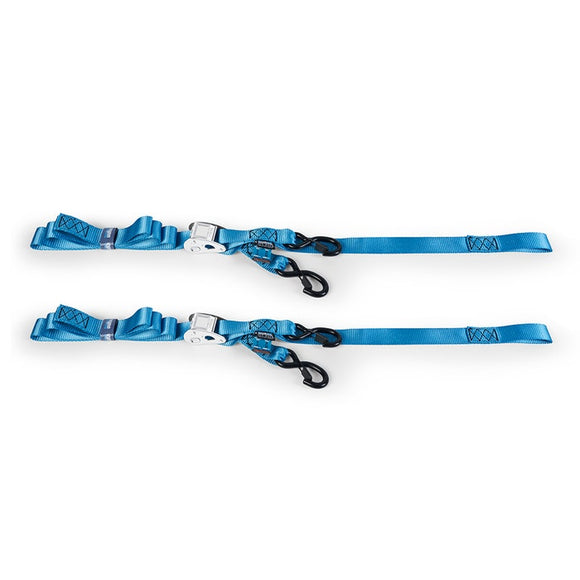 Borne Off-Road Cam Buckle Tie-Down Kit (2-Pack) Blue