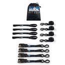 Borne Off-Road Medium-Duty Ratchet Tie-Down Kit (4-Pack) Black-1