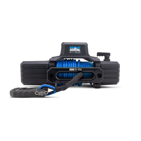 Borne Off-Road 10K Winch - Blue Synthetic Rope - 0