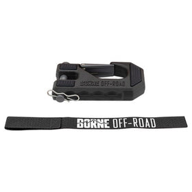 Borne Off-Road Winch Hook & Hand Strap - Black