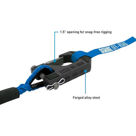 Borne Off-Road Winch Hook - 3/8in Rope - Hand Strap - Blue - 0