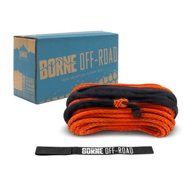 Borne Off-Road Synthetic Rope - 3/8in x 85ft - Orange