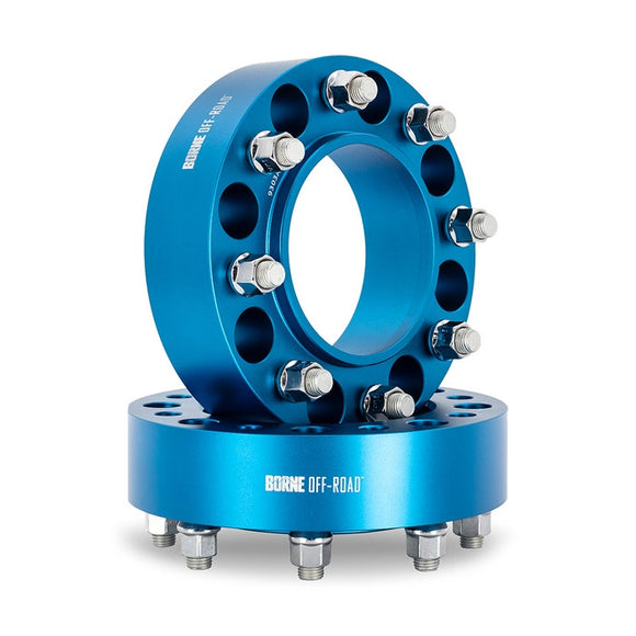Borne Off-Road Wheel Spacers 8X165.1 121.3 45 M14 Blue