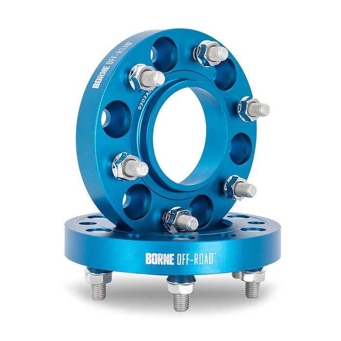 Borne Off-Road Wheel Spacers - 6x135 - 87.1 - 50 - M14 - Blue