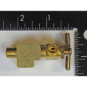 Assembly, Petcock Valve with 1/8" NPT Street Tee Fitting EACH