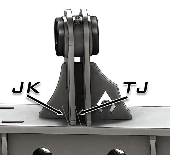 Artec Industries 97-06 Jeep Wrangler TJ Weld On Uca Brkts Rockjock Jj 7/16 In Hole