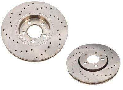 Front Zimmerman Cross Drilled Brake Rotor Set (312x25mm)