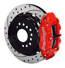 Wilwood Narrow Superlite 4R Rear P-Brk Kit 14.00in Drill Red New Big Ford 2.50in Offset-1