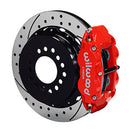 Wilwood Narrow Superlite 4R Rear P-Brk Kit 12.88in Drilled Red Chevy C-10 2.42 Offset 5-lug-1