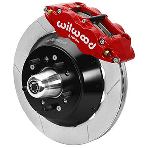 Wilwood Narrow Superlite 6R Front Hub Kit 12.88in Red 1970-1973 Mustang Disc Spindle