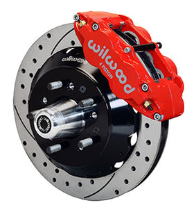 Wilwood Narrow Superlite 6R Front Hub Kit 12.88in Drill Red 79-81 Camaro