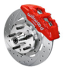 Wilwood Dynapro 6 Front Hub Kit 12.19in Drill-Zinc Red 67-69 Camaro (*Line Kit Needed*)-1