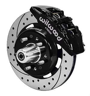 Wilwood Dynapro 6 Front Hub Kit 12.19in Drilled 55-57 Chevy
