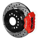 Wilwood Forged Dynalite P/S Park Brake Kit Drilled Red Mopar/Dana 2.50in Off w/Snap Ring Brng-1