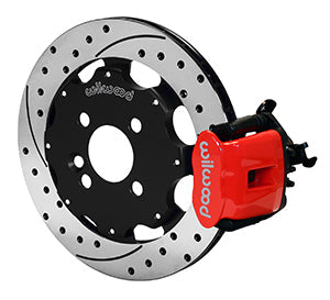 Wilwood Combination Parking Brake Rear Kit 11.75in Drilled Red Mini Cooper