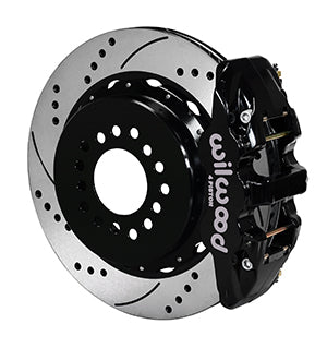 Wilwood AERO4 Rear P-Brake Kit 14.00in Drilled Chevy 12 Bolt-Spec 3.15in Brng