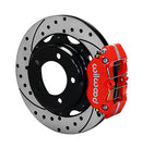 Wilwood Dynapro Rear Kit 12.19in Drill-Red Backdraft Cobra (BMW E36 Based)-2