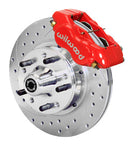 WILWOOD FDLI Front Kit,11.00", Dril-Zinc-Red 67-69 Camaro, 64-72 Nova, Chevelle-1