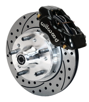 Wilwood Forged Dynalite Front Kit 11.00in Drilled 74-80 Pinto/Mustang II Disc Spindle only