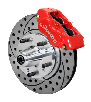 Wilwood Forged Dynalite Front Kit 11.00in Drilled Red 73-80 CDP A B E & F Body