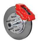 Wilwood Forged Dynalite Front Kit 11.00in Red 1965-1969 Mustang Disc & Drum Spindle-1