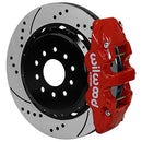 Wilwood AERO4 Rear Kit 14.00in Drilled Red 97-04 Corvette C5/Z06 05-13 C6-1