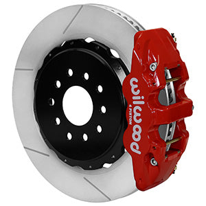 Wilwood AERO4 Rear Kit 14.00in Red 97-04 Corvette C5/Z06 05-13 C6