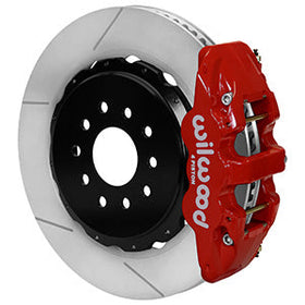 Wilwood AERO4 Rear Kit 14.00in Red 97-04 Corvette C5/Z06 05-13 C6