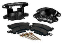 Wilwood D52 Front Caliper Kit - Black Pwdr 2.00 / 2.00in Piston 1.28in Rotor-1