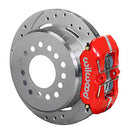 Wilwood Dynapro Low-Profile 11.00in P-Brake Kit Drill Zinc Red New Big Ford 2.50in Offset-1