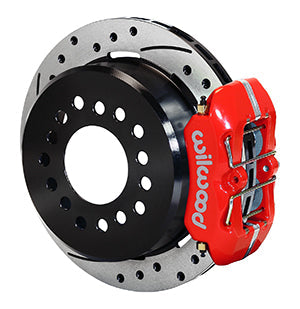 Wilwood Dynapro Low-Profile 11.00in P-Brake Kit Drill-Red Ford 8.8 w/2.50in Offset-5 Lug