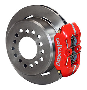 Wilwood Dynapro Low-Profile 11.00in P-Brake Kit - Red Chevy 12 Bolt 2.75in Off w/ C-Clips